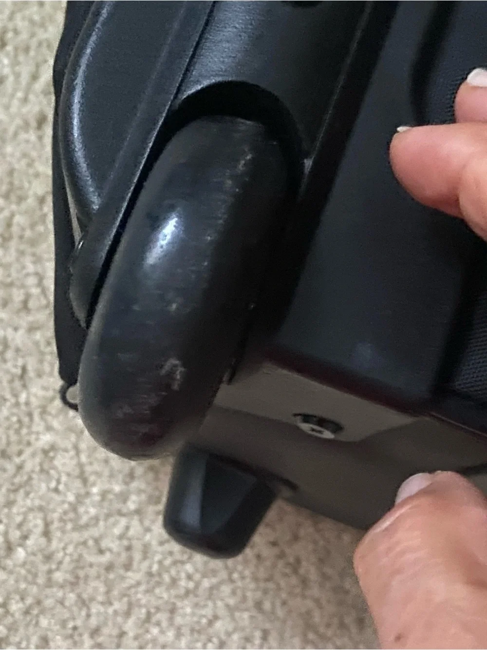 Travel Black Rolling Carry-On Bag
